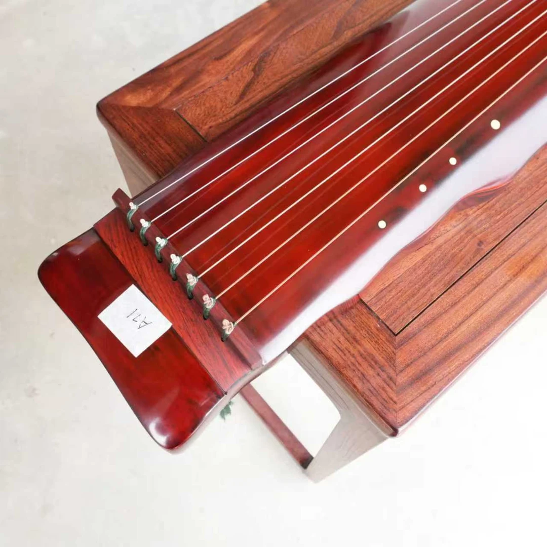 A71-李老师甄选（手工生漆红色落霞式）古琴