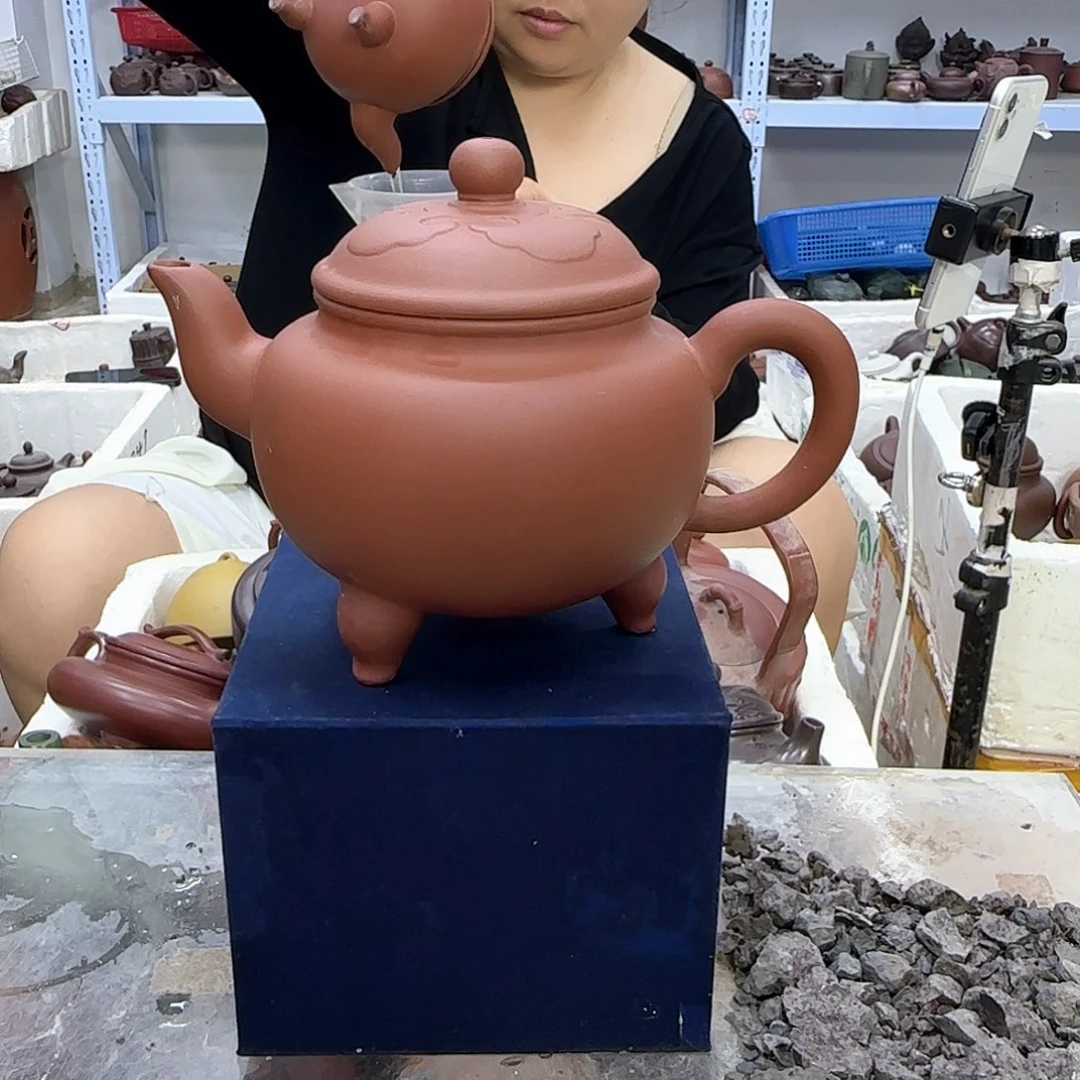 茶壶紫砂宜兴紫砂壶瑕疵处理