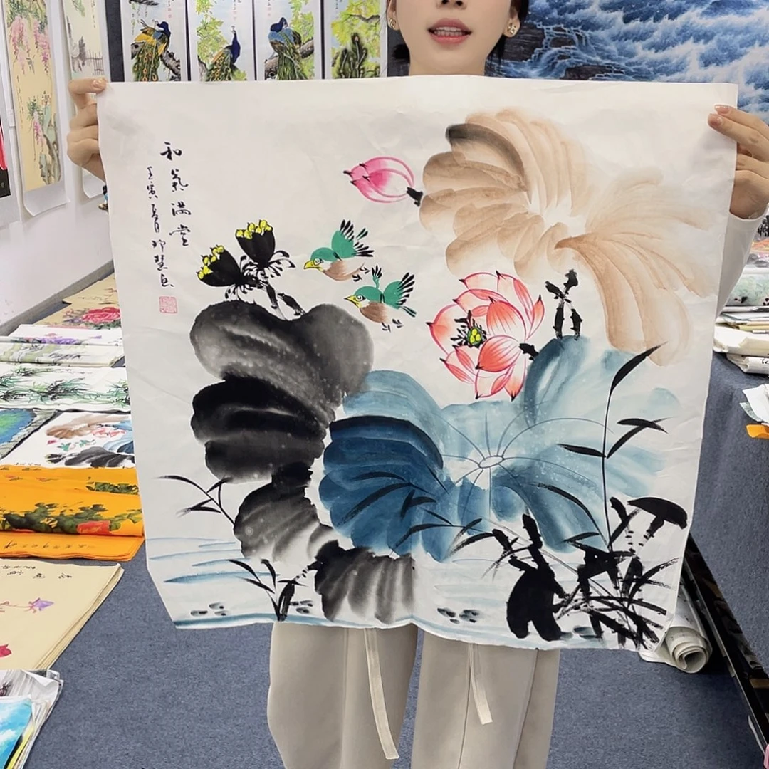 国画作品小姐姐放漏…