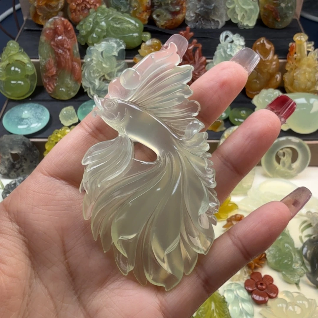 琬***儿岫玉未镶嵌颈饰岫玉拍4单