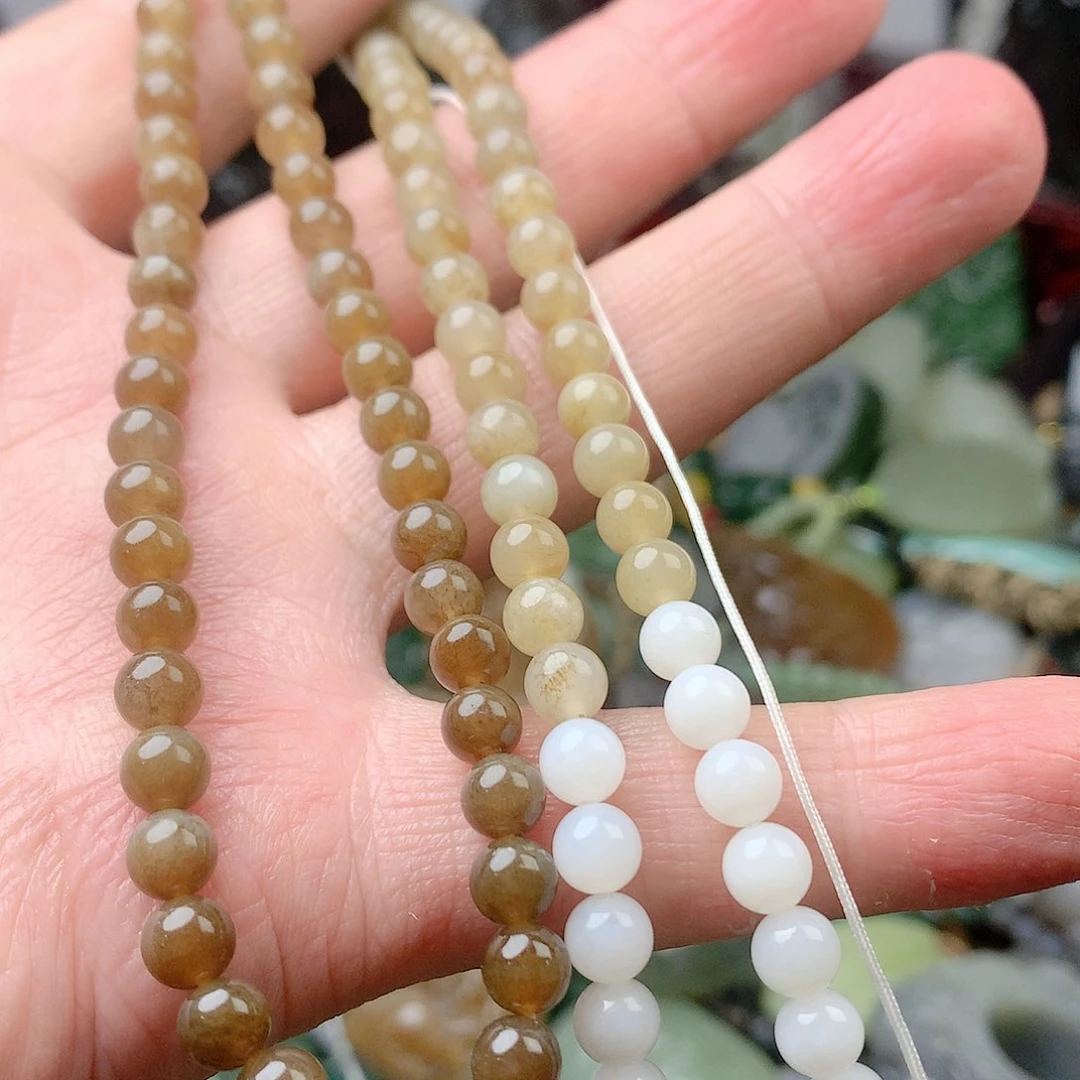 和田玉未镶嵌颈饰小*財