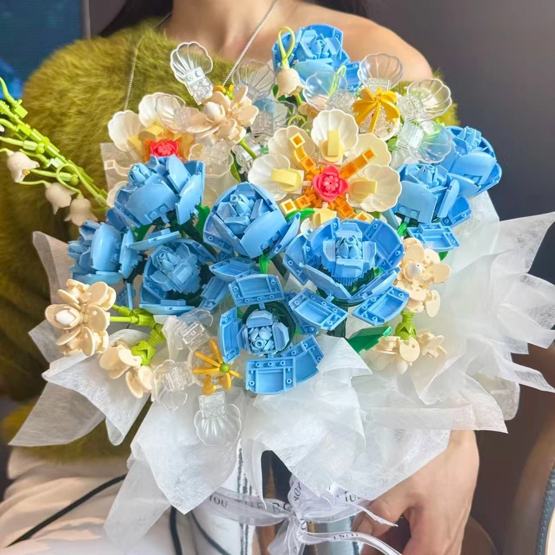 圣诞套装【星河寄语】抱抱桶手工拼装插花送女友圣诞节礼物