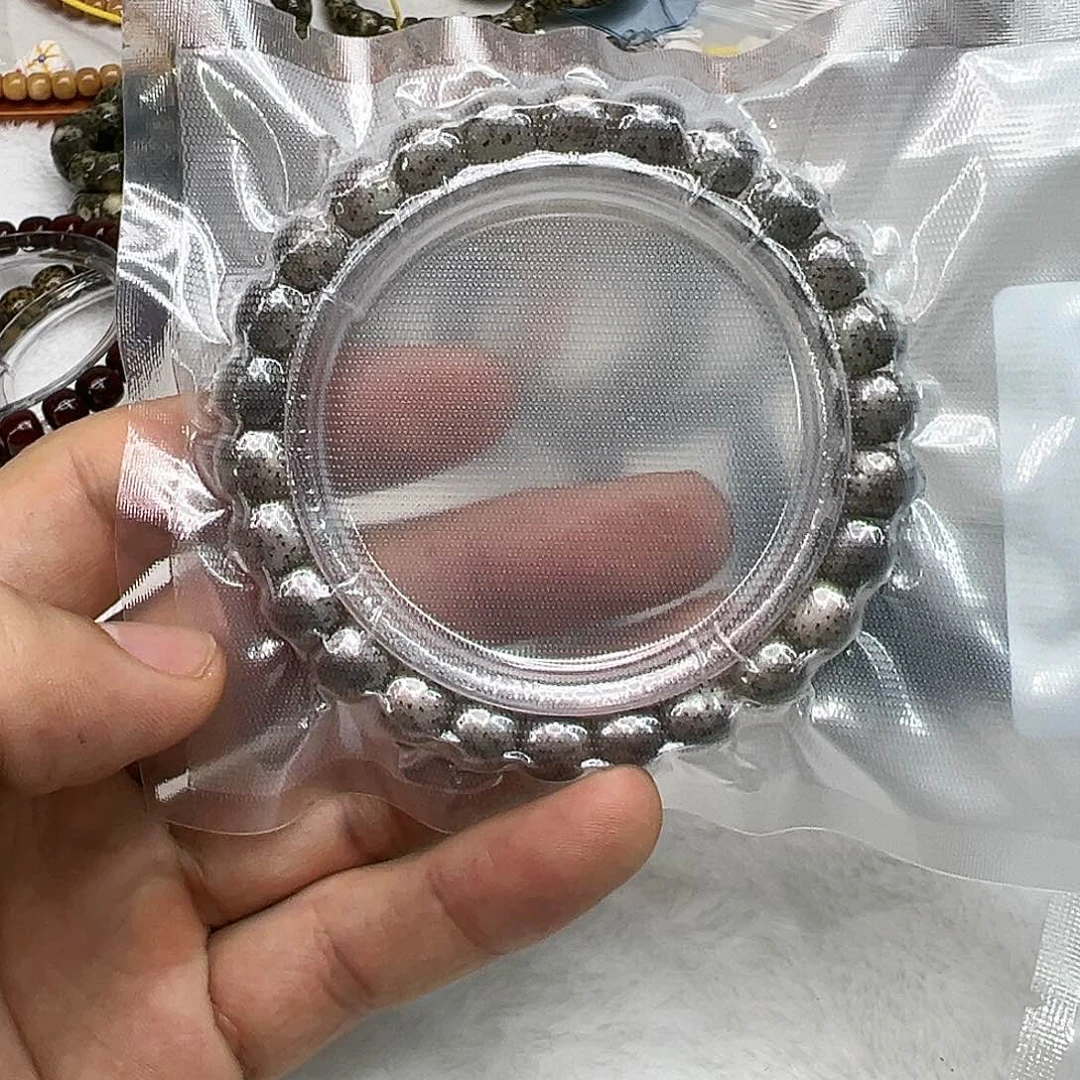 星月菩提手串93高端黑冰石玉星月菩提单圈98