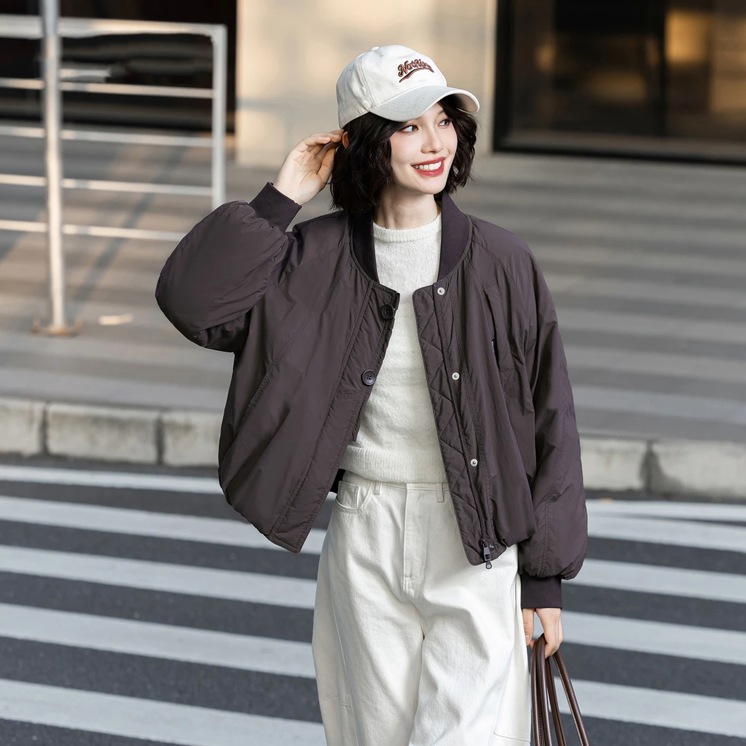 YY/秋冬百搭休闲时尚女款白鸭绒短款羽绒服892F06