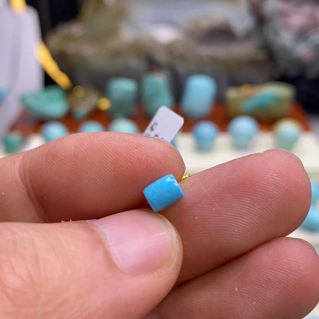 绿松石未镶嵌珠宝奇石4.8×5.9