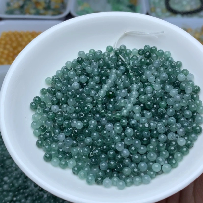 【闪购商品】翡翠手链未镶嵌卡3.5冰蓝水100颗