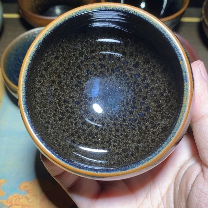 建盏龙窑柴烧手工山*