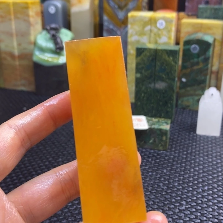 广东石竹***法青田石印章石