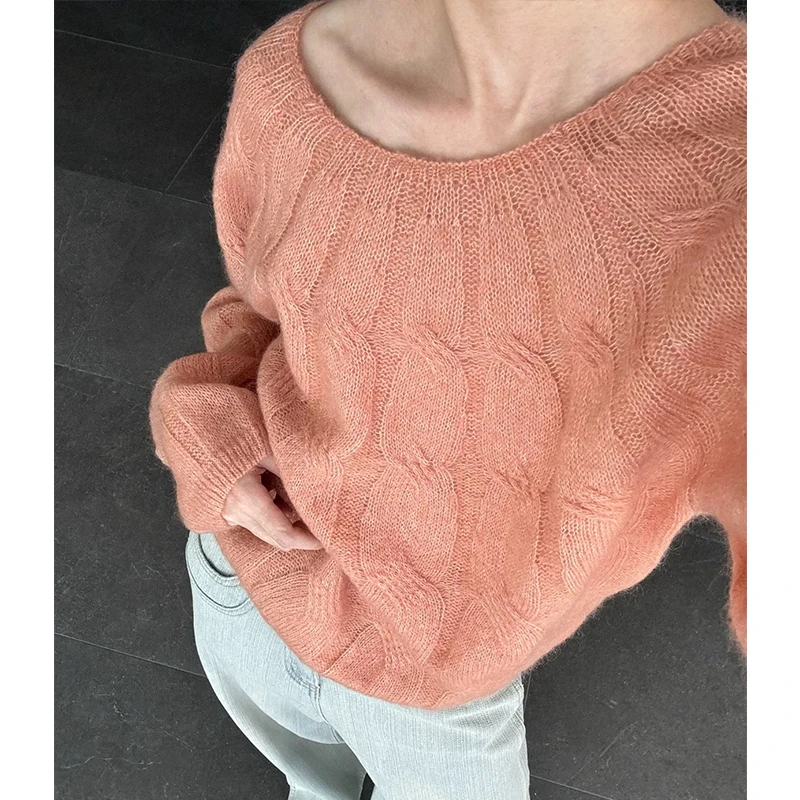 【mimius】U 温柔法式圆领针织毛衣 WG09094