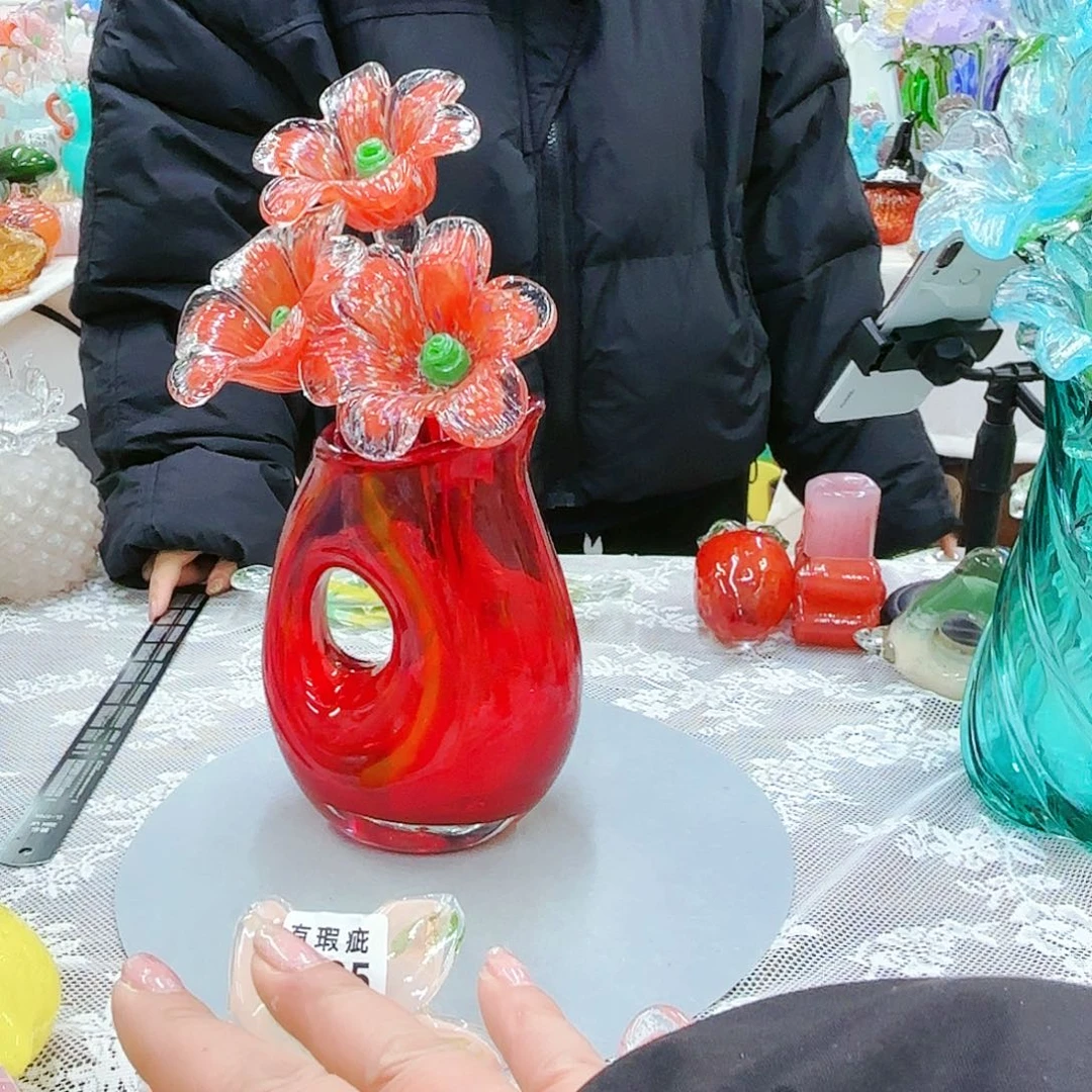 福利不退不换琉璃花瓶艺术品