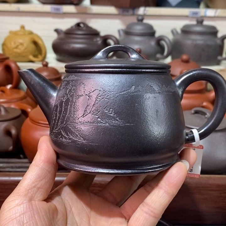 茶壶紫砂微瑕处理一把