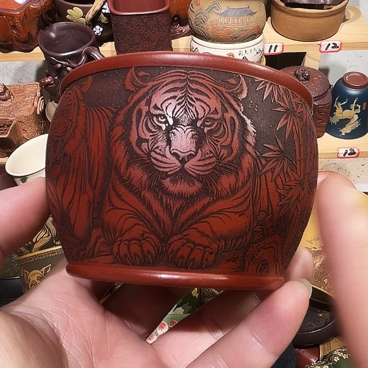 紫砂茶杯宜兴紫砂主人杯