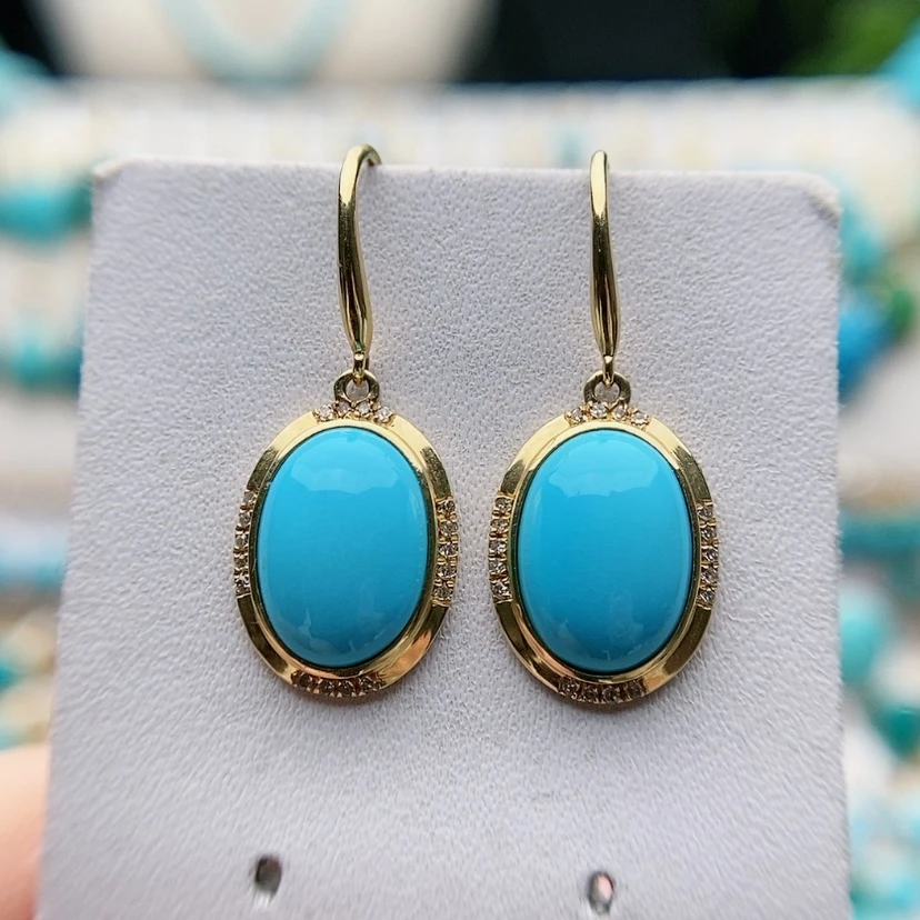 【闪购商品】绿松石原矿绿松石18K金镶嵌