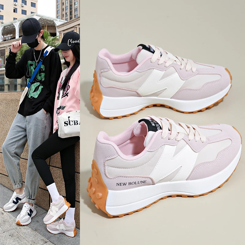 新百伦正品情侣款软底跑步鞋女舒适轻便运动减震小蛮腰显瘦阿甘鞋