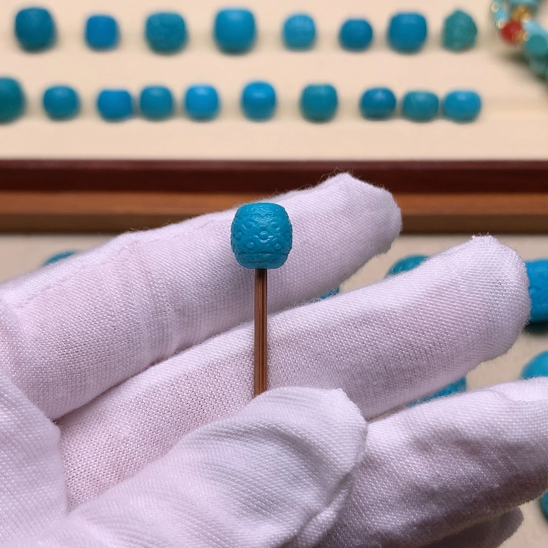 绿松石未镶嵌天然原矿绿松石云纹8