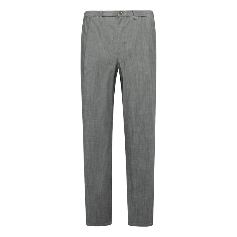 MY540美春秋款男式休闲裤 棉中腰修身商务休闲长裤 灰色