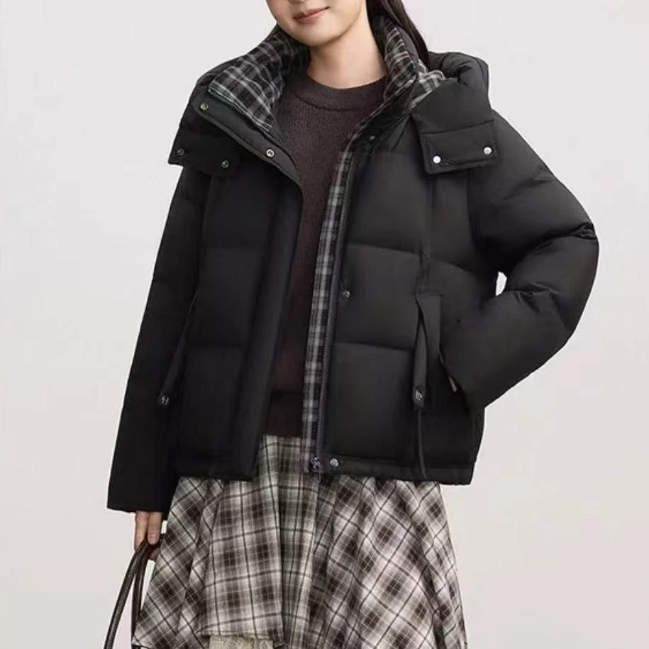 高档泡芙加厚保暖韩系简约新款外套百搭面包服女装6037[RY]J