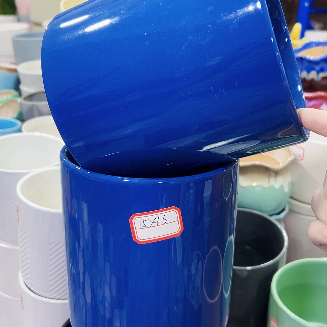 外贸尾单陶瓷花盆凑单10米包邮