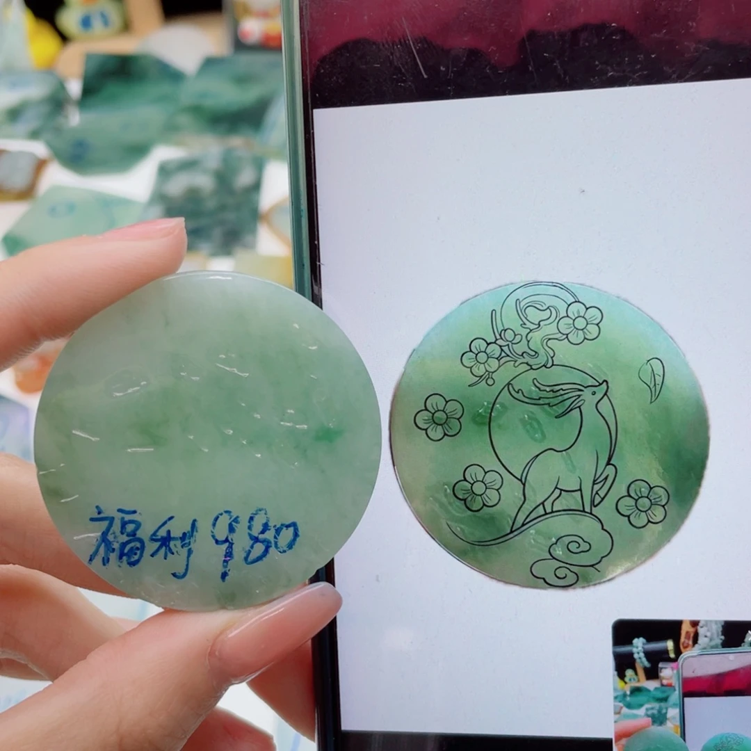 定制翡翠未镶嵌（纯天然缅甸A货翡翠）