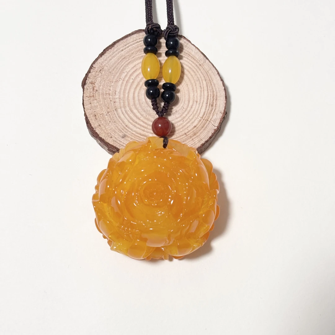 W107 精工打磨 时尚百搭牡丹花项链毛衣链