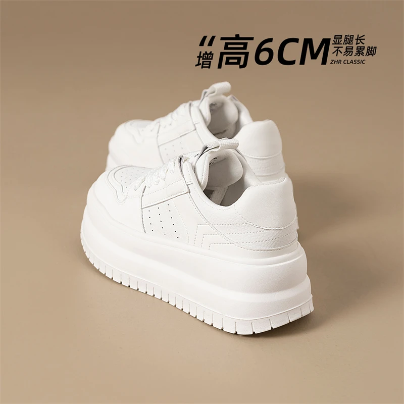 ZHR厚底高帮超火小白鞋女2025春季新款时尚百搭潮流休闲女鞋ID07