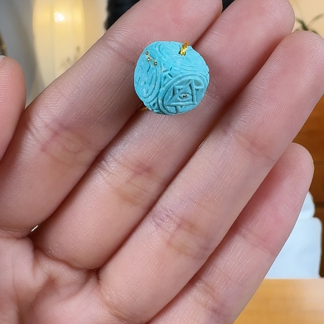 绿松石未镶嵌挂件