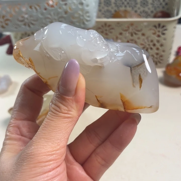 玛瑙/玉髓未镶嵌吊坠(不含链)