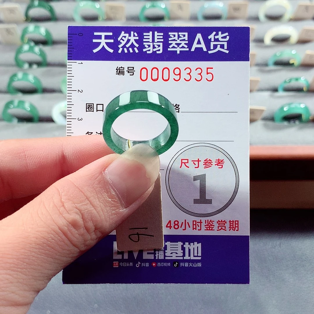 翡翠未镶嵌戒指16号