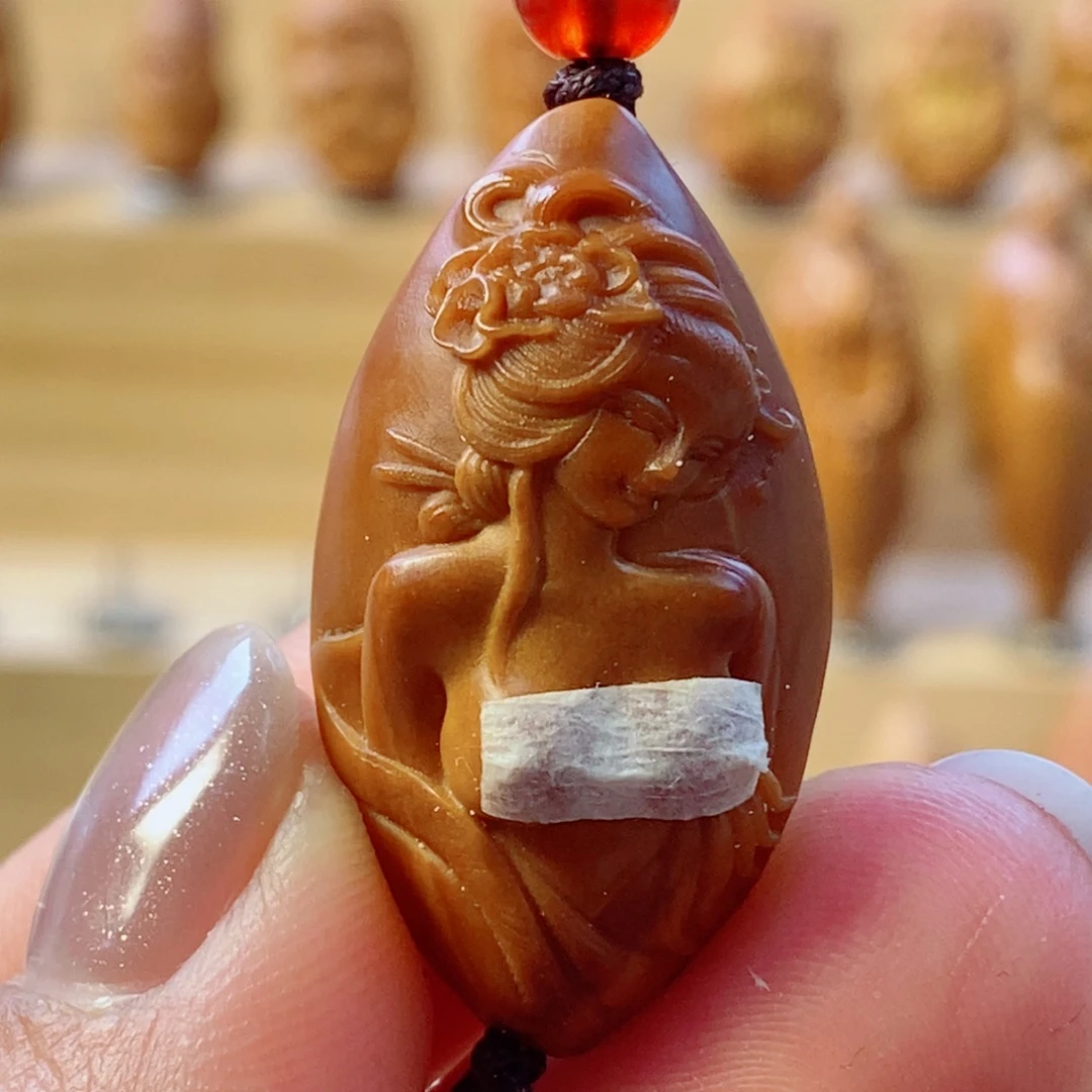 橄榄核手串/手链返油古风美女