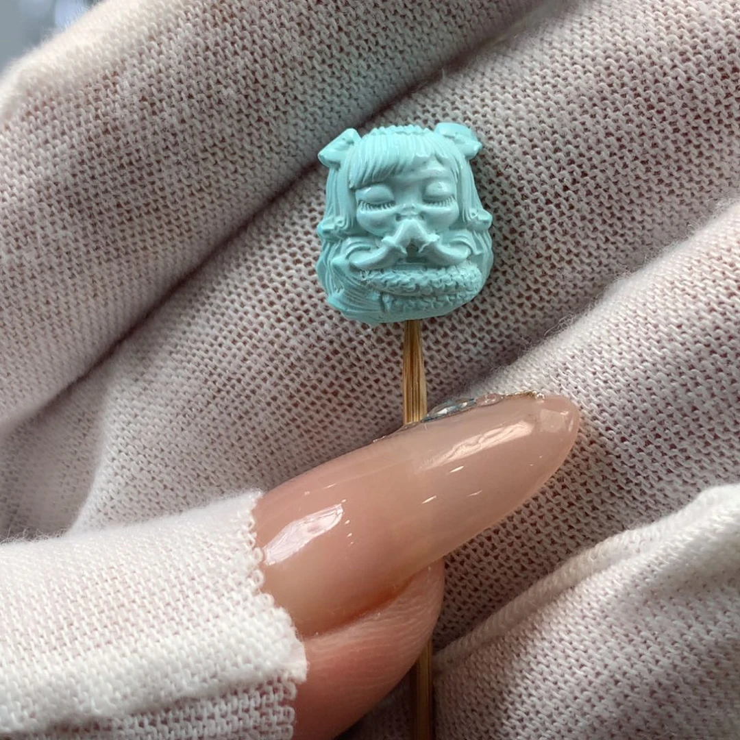 绿松石未镶嵌挂件