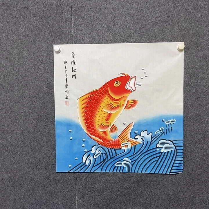 国画四尺斗方工笔花鸟一幅