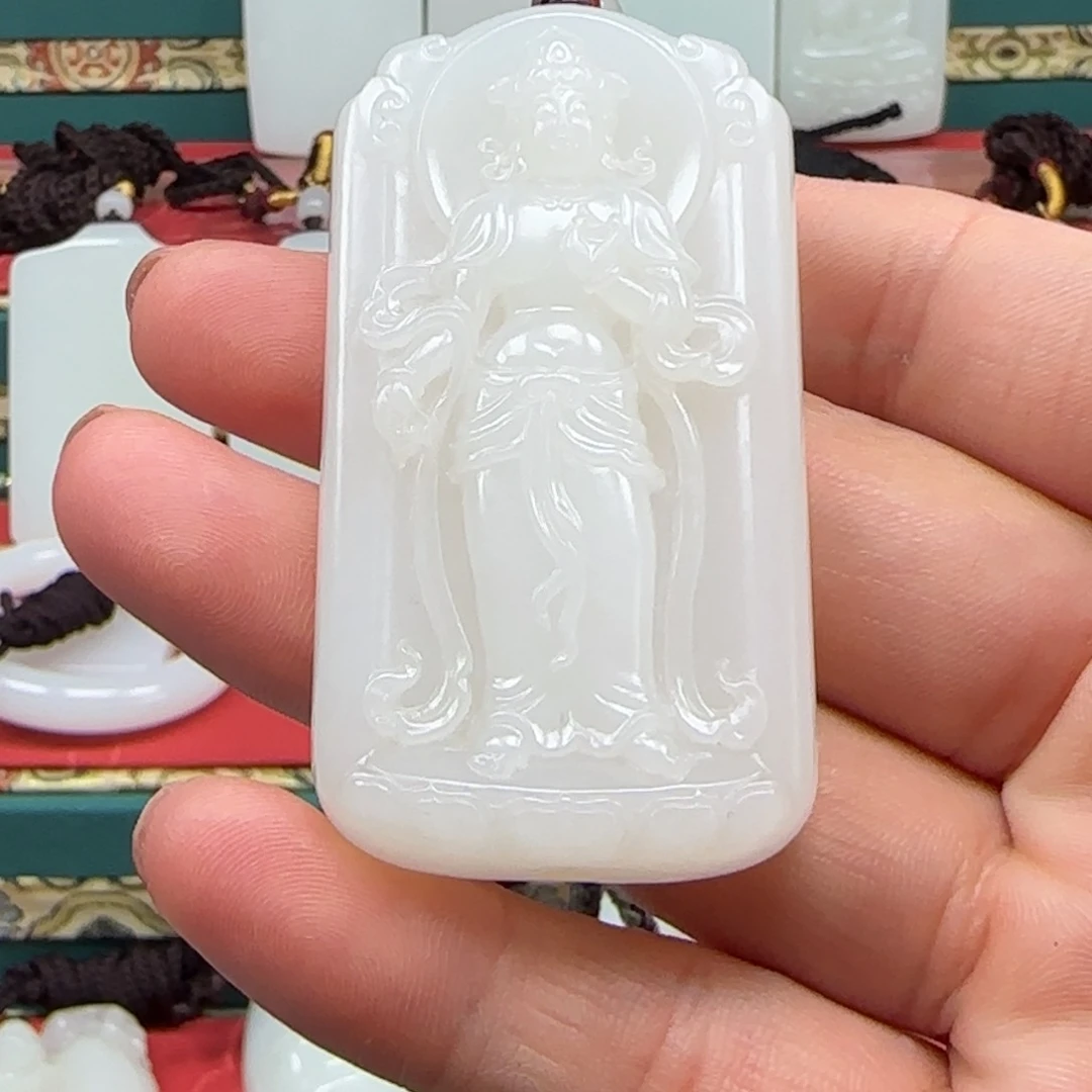 和田玉未镶嵌挂件长**性