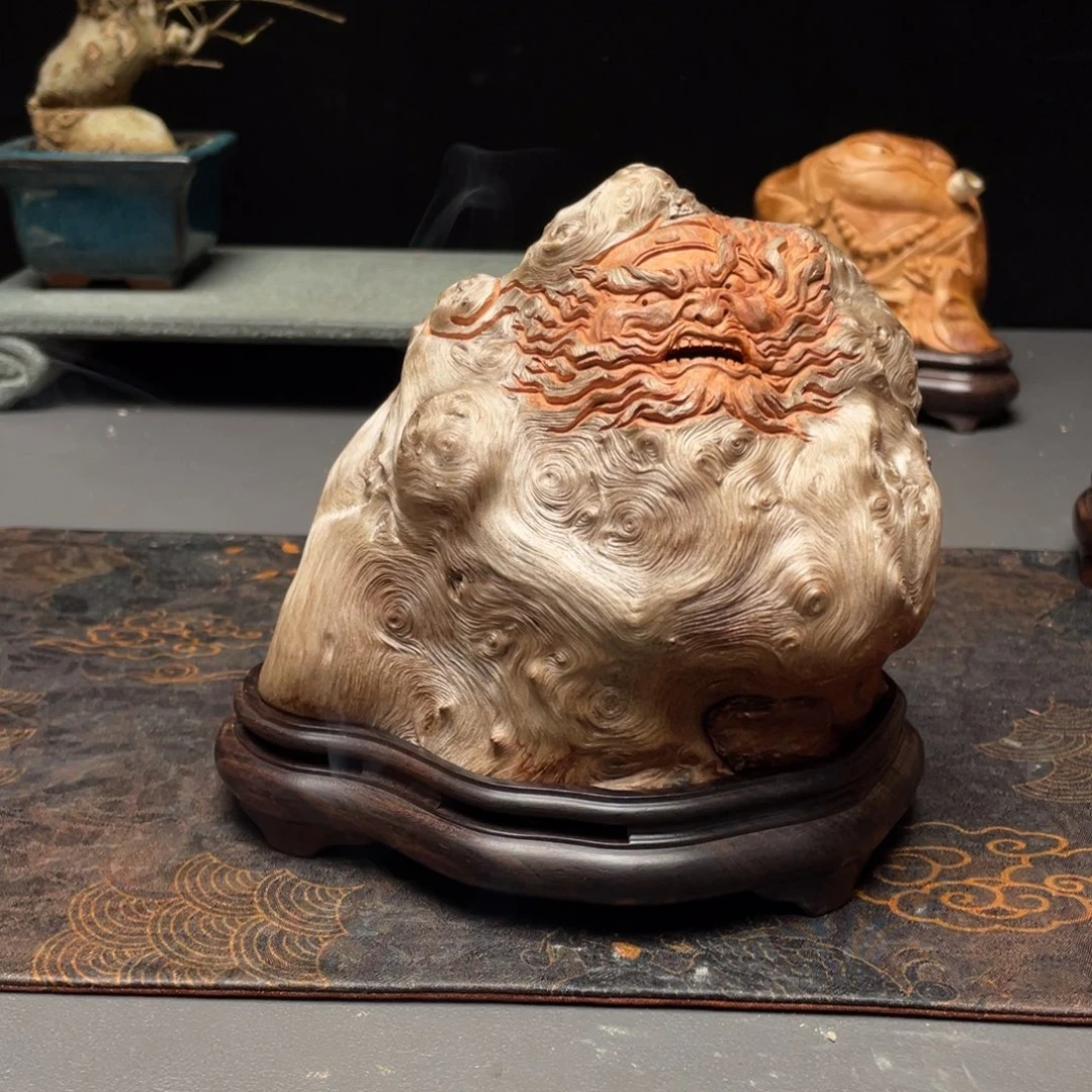 逆***光香榧木钟馗荔枝木香炉