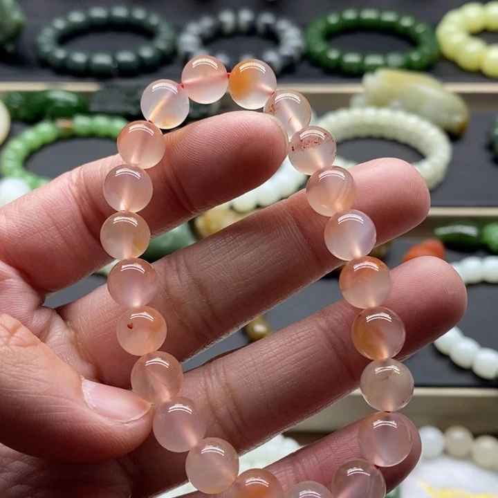 南红玛瑙手链未镶嵌