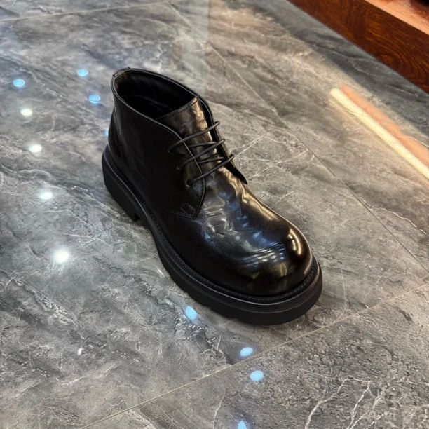 棉鞋系带款纯皮马丁靴