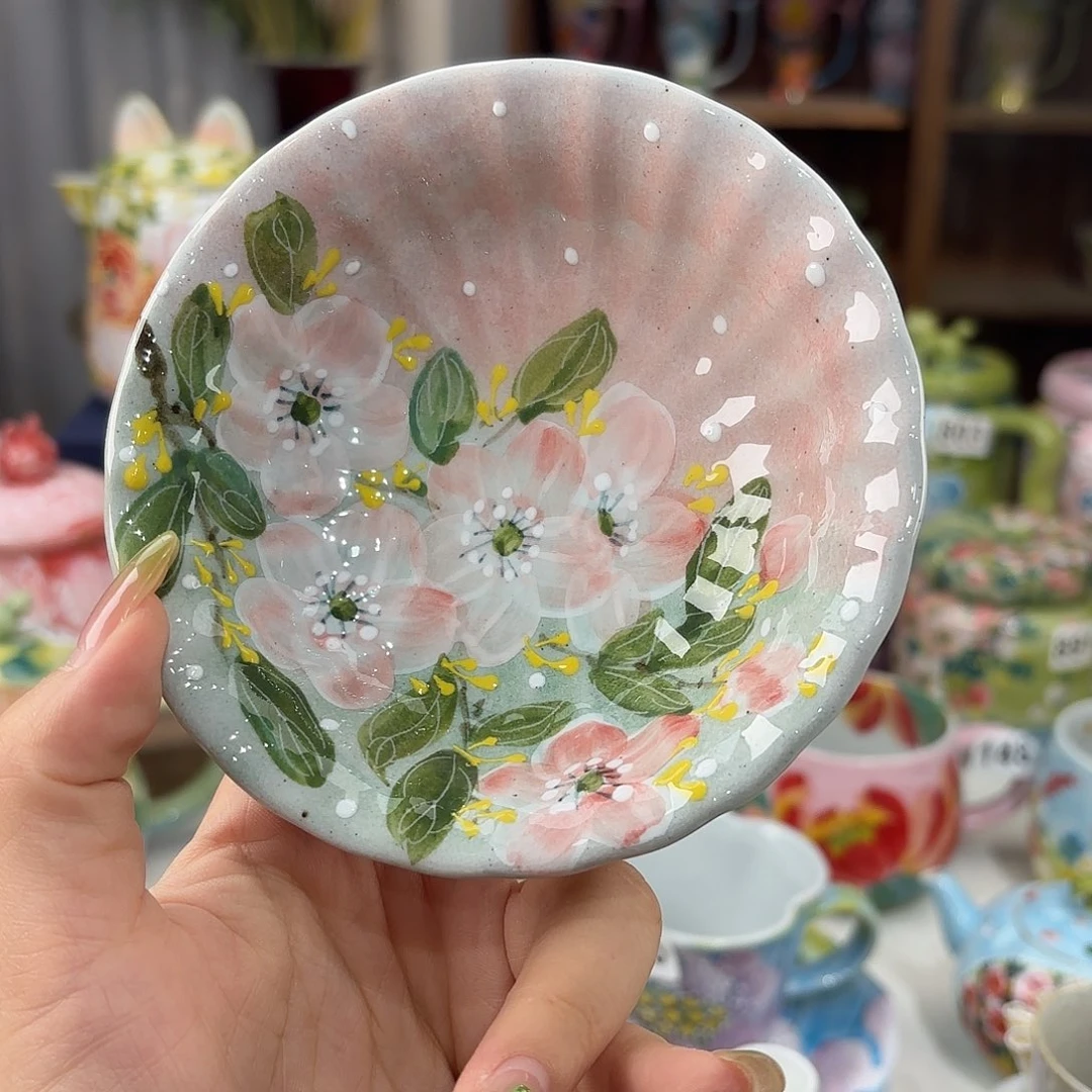 景德镇手绘高温釉下彩陶瓷茶具