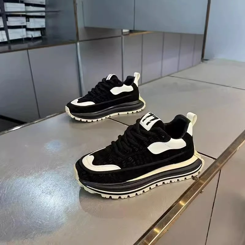 欧式阿甘鞋男春秋新款运动休闲鞋厚底增高鞋复古百搭潮休闲男鞋