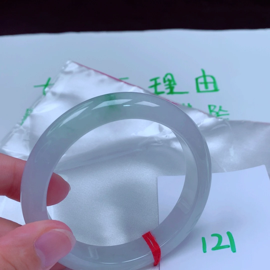 未镶嵌手镯翡翠缅甸天然A货翡翠手镯58.4