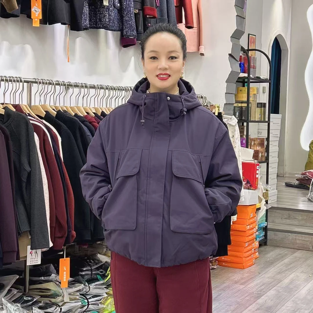 派克短款棉衣外套加棉休闲外套女款休闲皮衣外套