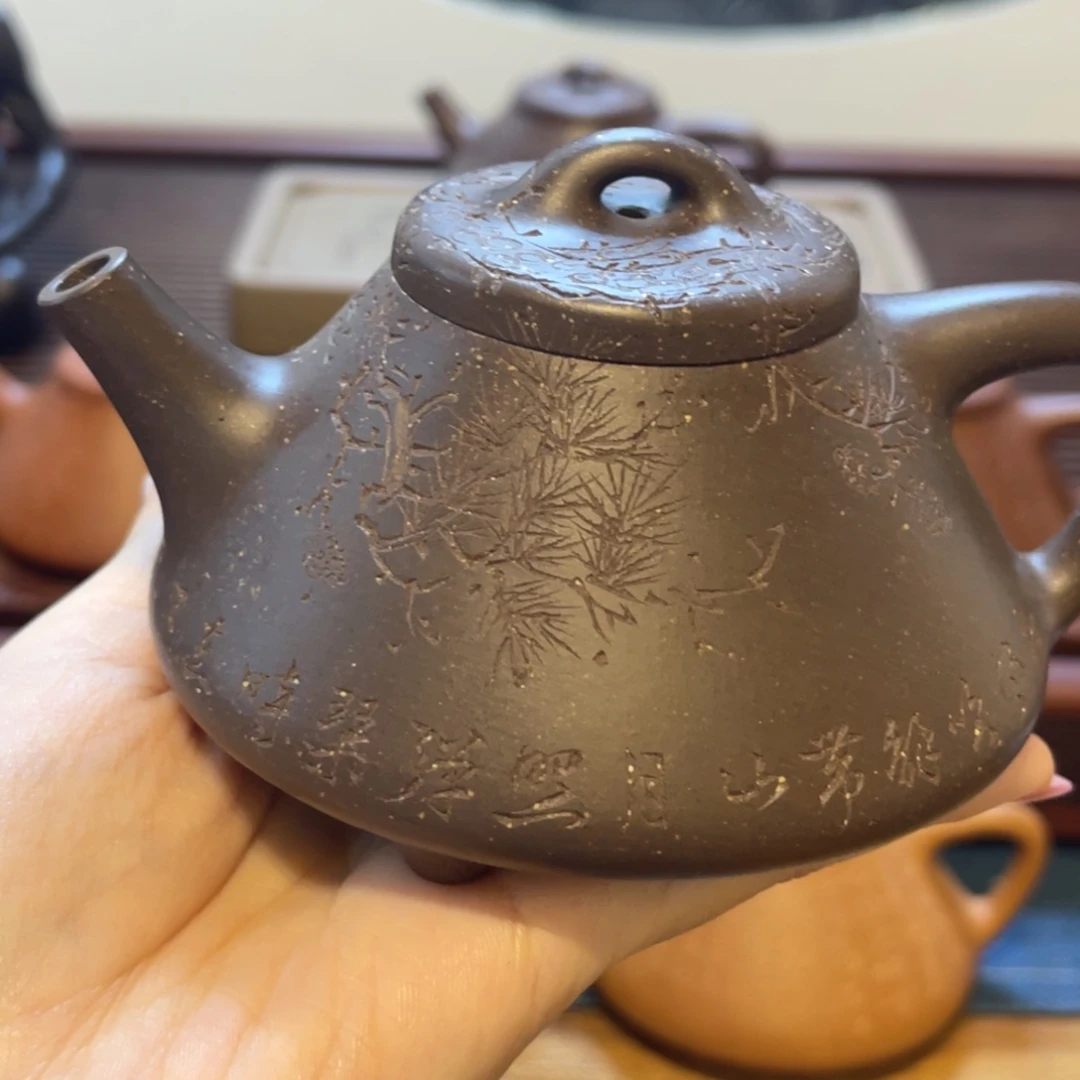 手***收茶壶紫砂王翠芬 子冶石瓢。