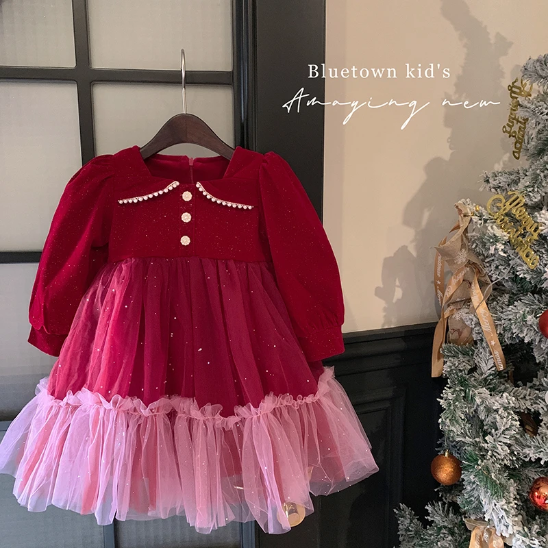 “苏黎世恋人”打底衫+小香风红色网纱连衣裙套装 22D025 29‘9’