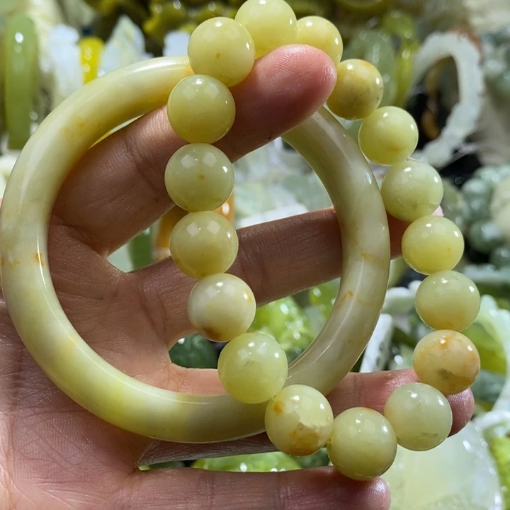 岫玉未镶嵌岫玉手链