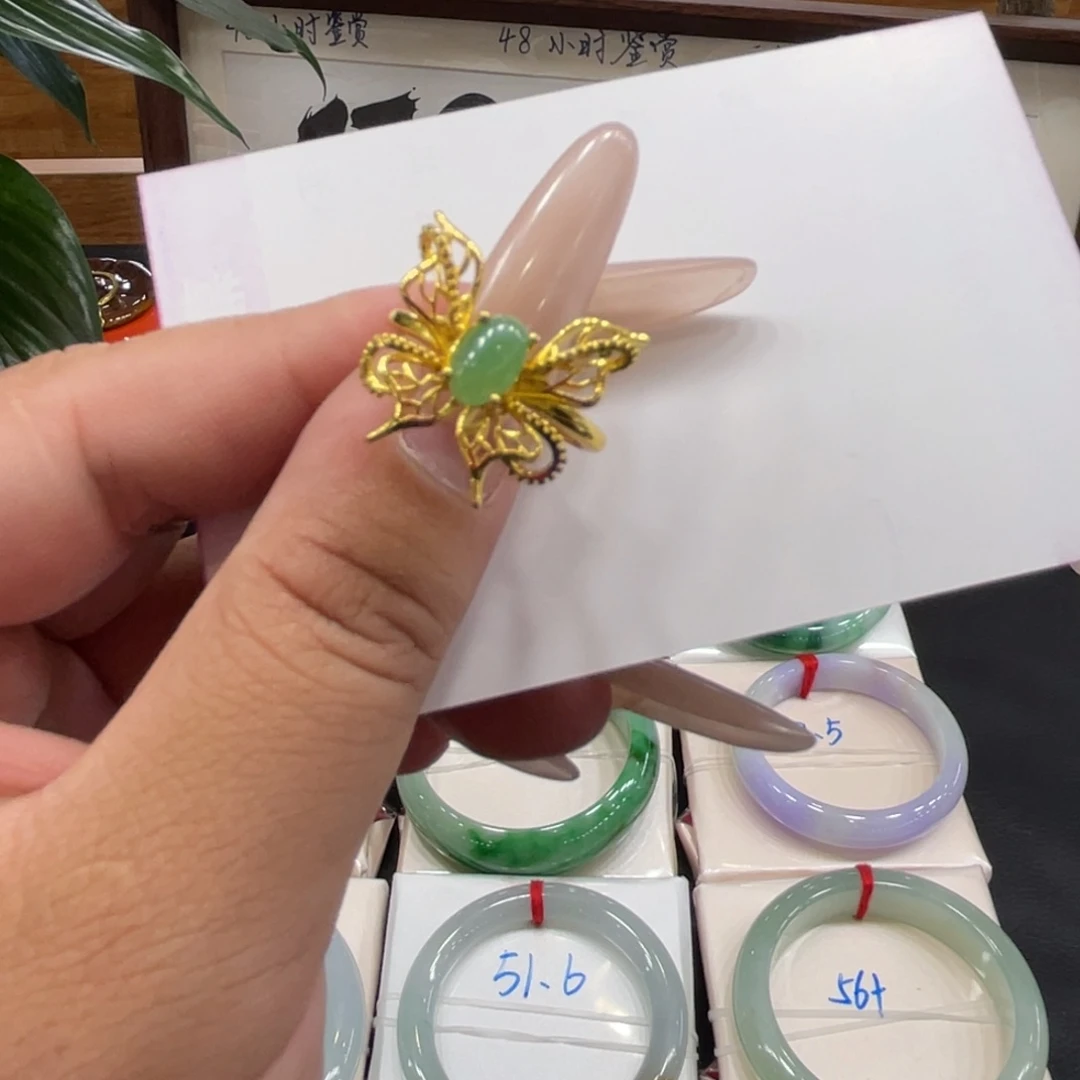 翡翠未镶嵌戒指天然缅甸翡翠
