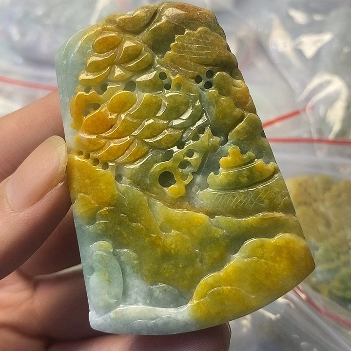 翡翠未镶嵌颈饰天然翡翠A货