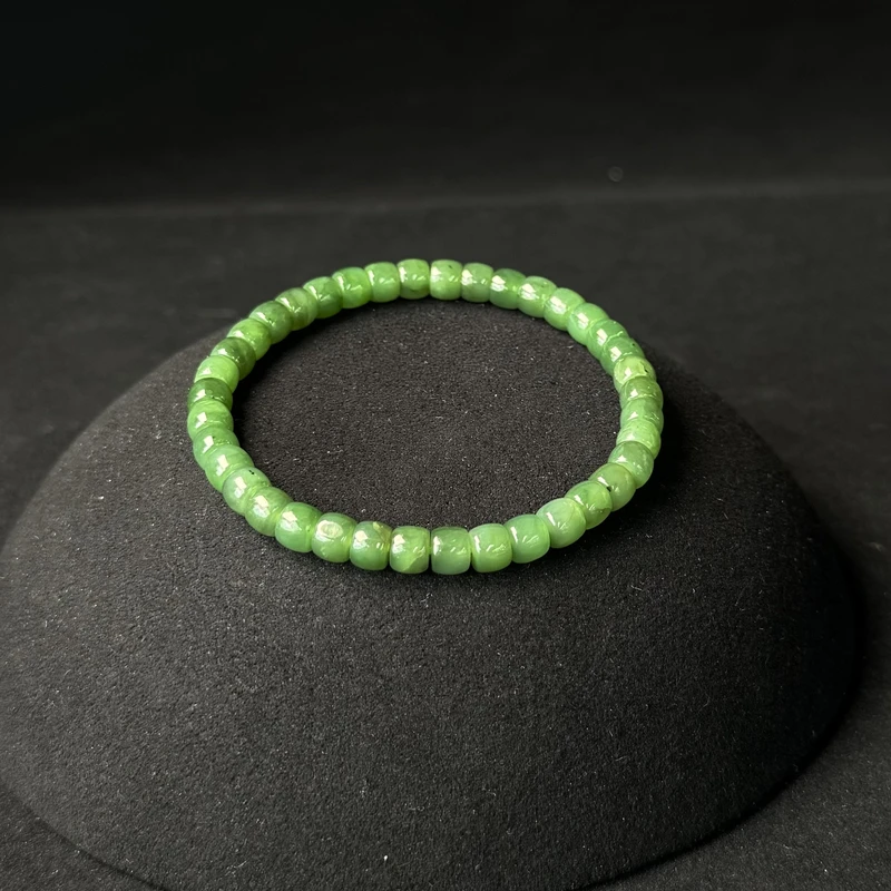 和田玉碧玉直切手串6mm左右