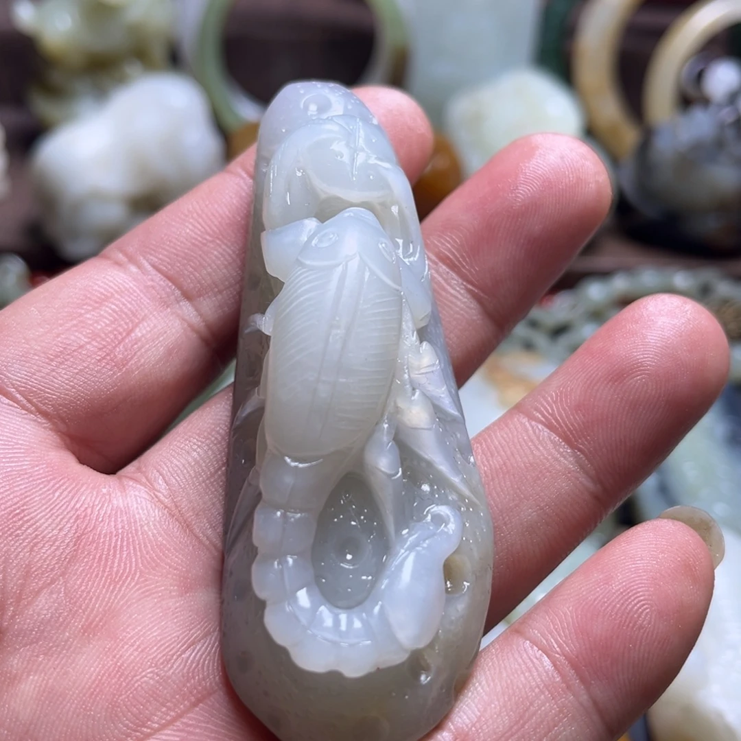 和田玉未镶嵌挂件