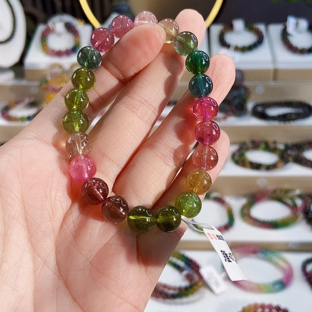 手链未镶嵌碧玺G2447素圈颜色微差