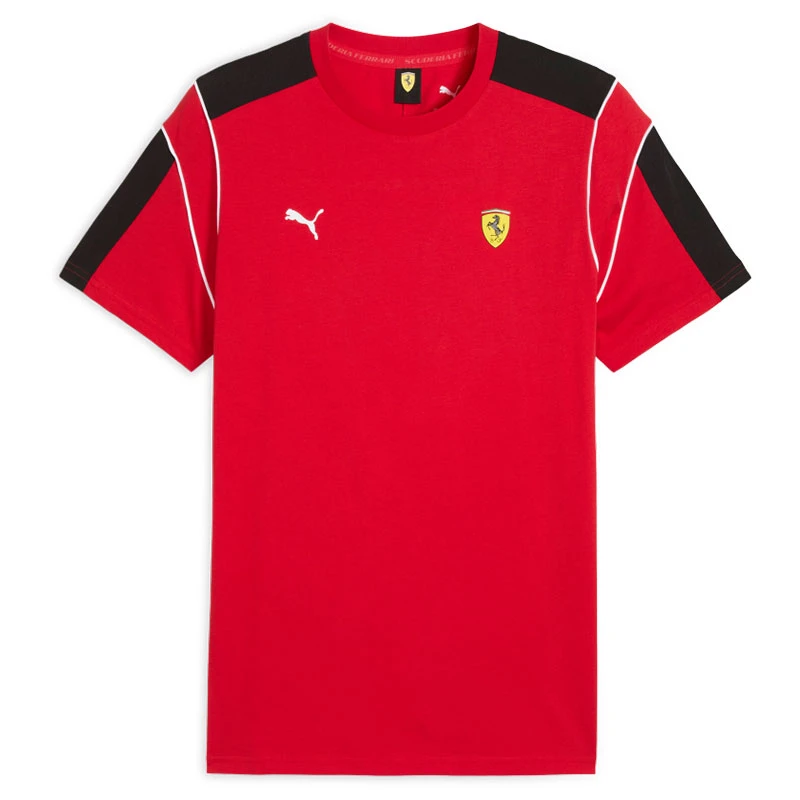 PUMA彪马男子法拉利合作款运动红色圆领宽松短袖T恤632766-02