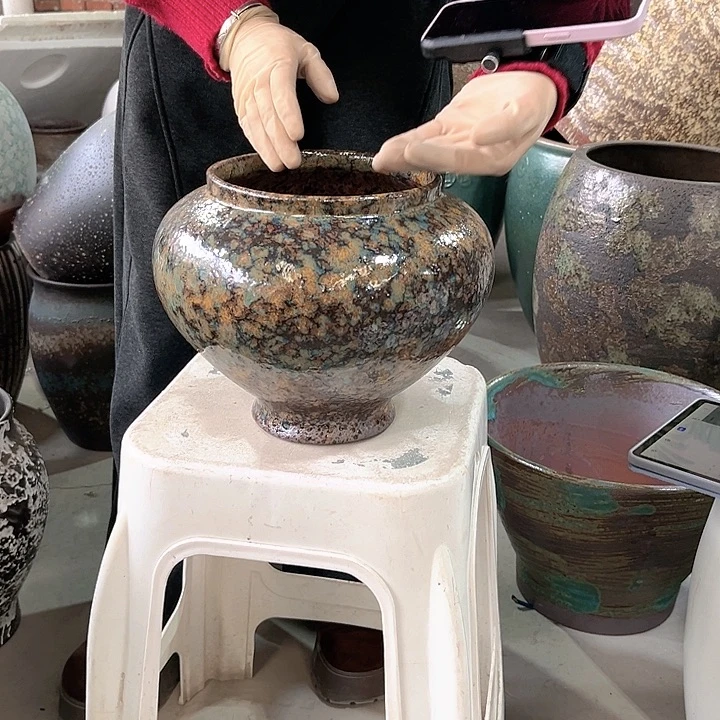 正品口17高21花盆……