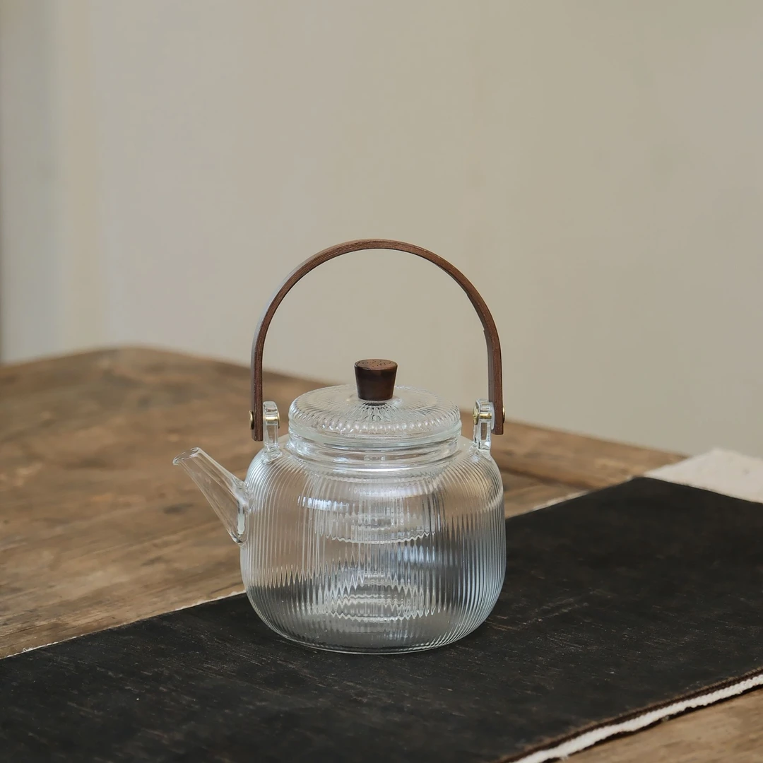 玻璃泡茶壶圆形800ml